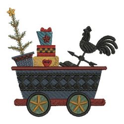 Country Treasure Train 09 machine embroidery designs