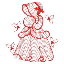 Redwork Rippled Sunbonnets 10(Lg) machine embroidery designs