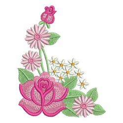 Colorful Assorted Flowers 01 machine embroidery designs
