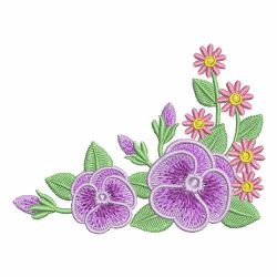 Colorful Assorted Flowers 06 machine embroidery designs