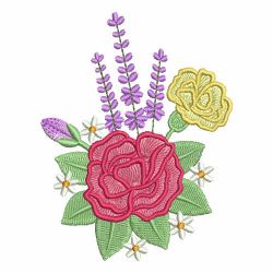 Colorful Assorted Flowers 07 machine embroidery designs