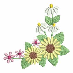 Colorful Assorted Flowers 10 machine embroidery designs
