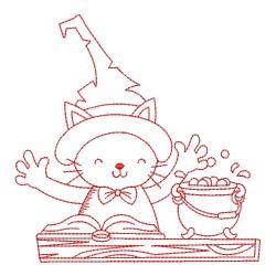 Redwork Halloween Animals(Md) machine embroidery designs