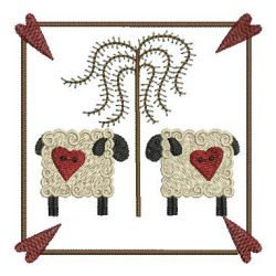 Country Sheeps 03 machine embroidery designs