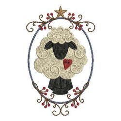 Country Sheeps 07 machine embroidery designs