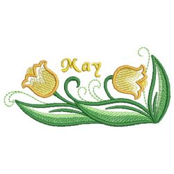 Flowers of the Month 05(Md) machine embroidery designs