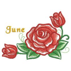 Flowers of the Month 06(Lg) machine embroidery designs
