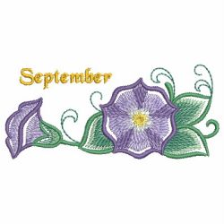 Flowers of the Month 09(Md) machine embroidery designs