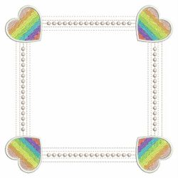 Rainbow Heart Frames 04(Sm)