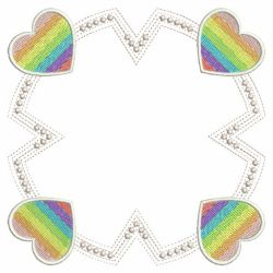 Rainbow Heart Frames 09(Lg)