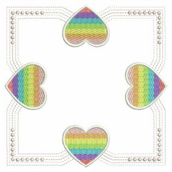 Rainbow Heart Frames 10(Lg)