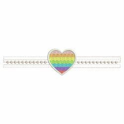 Heirloom Rainbow Heart 02(Lg) machine embroidery designs