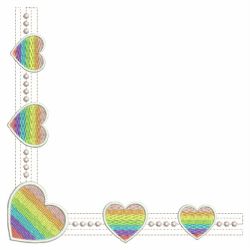 Heirloom Rainbow Heart 03(Sm) machine embroidery designs