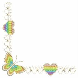 Heirloom Rainbow Heart 09(Lg) machine embroidery designs