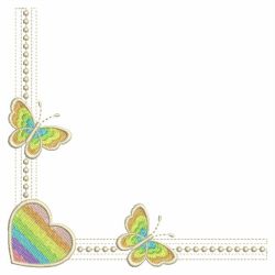 Heirloom Rainbow Heart 10(Lg) machine embroidery designs