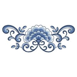 Delft Blue Flower 01(Lg) machine embroidery designs