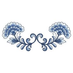 Delft Blue Flower 06(Sm) machine embroidery designs