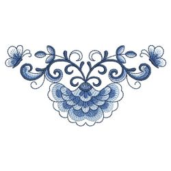 Delft Blue Flower 13(Sm) machine embroidery designs