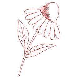 Redwork Daisy 01(Lg) machine embroidery designs