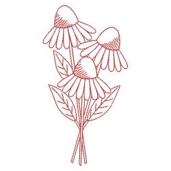 Redwork Daisy 02(Lg) machine embroidery designs