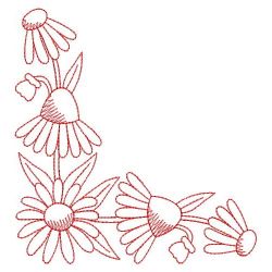 Redwork Daisy 05(Lg)