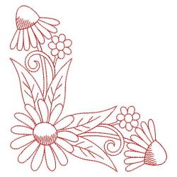 Redwork Daisy 08(Lg)