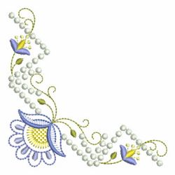 Candlewick Jacobean Flower Corners 02