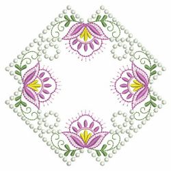 Candlewick Jacobean Flower Quilts(Sm) machine embroidery designs
