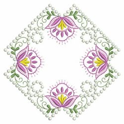 Candlewick Jacobean Flower Quilts 01(Md) machine embroidery designs