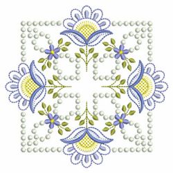 Candlewick Jacobean Flower Quilts 02(Md) machine embroidery designs