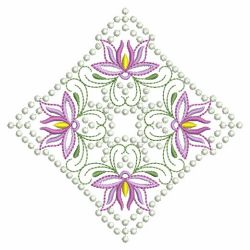 Candlewick Jacobean Flower Quilts 04(Sm) machine embroidery designs