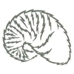 Seashell Silhouettes 05(Md) machine embroidery designs