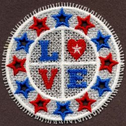 FSL Patriotic Doily 02 machine embroidery designs