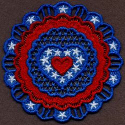 FSL Patriotic Doily 12 machine embroidery designs