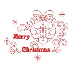 Redwork Season Greetings 03(Md) machine embroidery designs