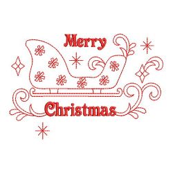 Redwork Season Greetings 04(Lg) machine embroidery designs