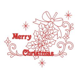 Redwork Season Greetings 06(Sm) machine embroidery designs