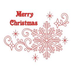 Redwork Season Greetings 07(Lg) machine embroidery designs