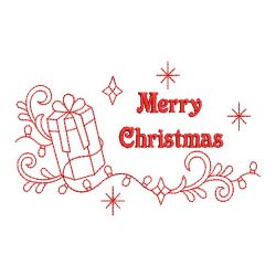 Redwork Season Greetings 09(Lg) machine embroidery designs