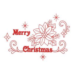 Redwork Season Greetings 10(Md) machine embroidery designs