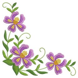 Heirloom Folk Art Flowers 01 machine embroidery designs