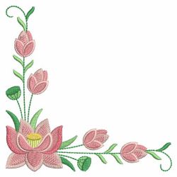 Heirloom Folk Art Flowers 07 machine embroidery designs