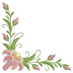 Heirloom Folk Art Flowers 09 machine embroidery designs