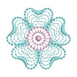 Heirloom Rippled Flowers 04 machine embroidery designs