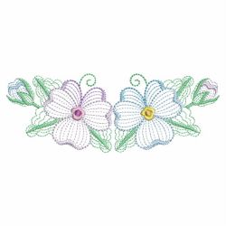 Rippled Pansies 06(Md) machine embroidery designs