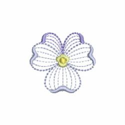 Rippled Pansies 13(Md) machine embroidery designs