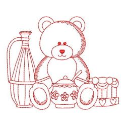 Redwork Country Bear(Sm) machine embroidery designs