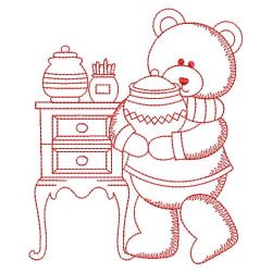 Redwork Country Bear 04(Lg) machine embroidery designs