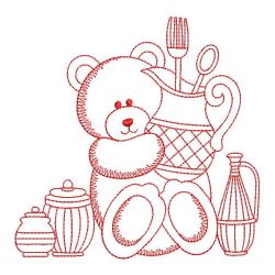 Redwork Country Bear 05(Sm)