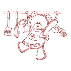 Redwork Country Bear 09(Lg) machine embroidery designs